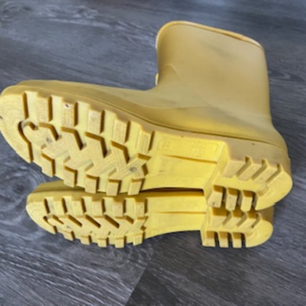 🧡3/15 Yellow Waterproof Rain Boots Women's 39 - Picture 5 of 11